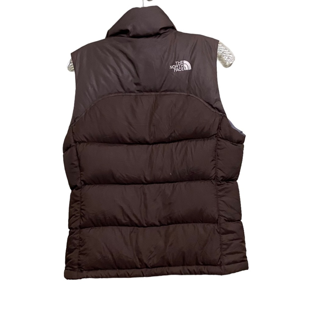 The North Face 700 Nuptse Brown Puffer Vest - Picture 4 of 10